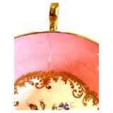 Set of 6 Vintage Floral Bone China Tea Cup & Saucer Sets in Shades of Pink including Royal Stuart and Staffordshire