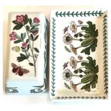 Vintage Portmeirion Botanic Garden Butter Dish with Lepidotum Rhododendron Design and other Botanical Kitchen Pieces