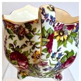 Vintage Portmeirion Botanic Garden Butter Dish with Lepidotum Rhododendron Design and other Botanical Kitchen Pieces