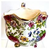 Vintage Portmeirion Botanic Garden Butter Dish with Lepidotum Rhododendron Design and other Botanical Kitchen Pieces