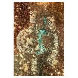 Set of 2 Vintage Decorative Plates and Porcelain Dolls, Floral Porcelain Frame, Candle Holder and Silver Tray