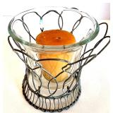 Set of 2 Vintage Decorative Plates and Porcelain Dolls, Floral Porcelain Frame, Candle Holder and Silver Tray