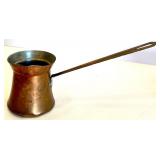 Set of Copper and Stainless Steel Cutter Melting Pots with Bowl and Saucer