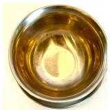 Set of Copper and Stainless Steel Cutter Melting Pots with Bowl and Saucer