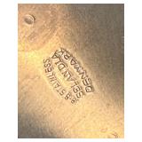 Set of Copper and Stainless Steel Cutter Melting Pots with Bowl and Saucer