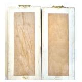 Set of 2 Vintage Chinese 3D Wall Panels, a Metal Butterfly Sculpture and Ceramic Bird Sculpture