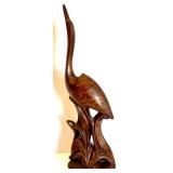 Set of 2 Vintage Chinese 3D Wall Panels, a Metal Butterfly Sculpture and Ceramic Bird Sculpture