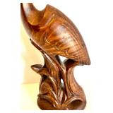 Set of 2 Vintage Chinese 3D Wall Panels, a Metal Butterfly Sculpture and Ceramic Bird Sculpture