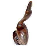 Set of 2 Vintage Chinese 3D Wall Panels, a Metal Butterfly Sculpture and Ceramic Bird Sculpture