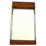 Mid-Century Modern Teak Decor Set - Candlestick Holders, Tray, Salt & Pepper Shakers by WMF and Utensils