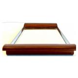 Mid-Century Modern Teak Decor Set - Candlestick Holders, Tray, Salt & Pepper Shakers by WMF and Utensils