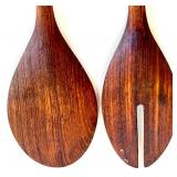 Mid-Century Modern Teak Decor Set - Candlestick Holders, Tray, Salt & Pepper Shakers by WMF and Utensils