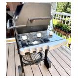 Weber Genesis Silver Propane Gas Grill with Cover and Lamp