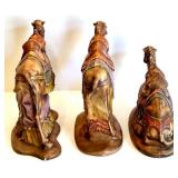 Vintage 17-Piece Nativity Set with Illuminated Stable