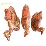 Vintage 17-Piece Nativity Set with Illuminated Stable