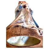 Vintage 17-Piece Nativity Set with Illuminated Stable