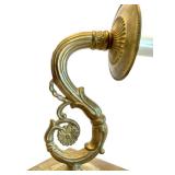 Pair of Vintage Brass Candle Wall Sconces
