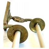 Pair of Vintage Brass Candle Wall Sconces