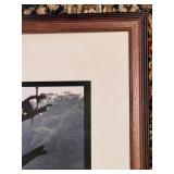 Framed Wildlife Photo of African Antelopes by the Water