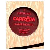 Carrom Game Board Set with Magnetic Dartboard