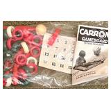 Carrom Game Board Set with Magnetic Dartboard
