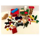 Brio Wooden Train Set, Fire Truck, and Assorted Toys Collection