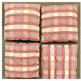 Ralph Lauren Plaid Wingback Armchair with Matching Cushions