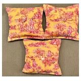 Collection of 7 Decorative Throw Pillows with Assorted Patterns
