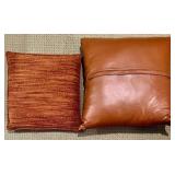 Collection of 7 Decorative Throw Pillows with Assorted Patterns