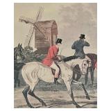 Pair of Horse Hunting Scene Prints by H F Dendy Sadler with COA