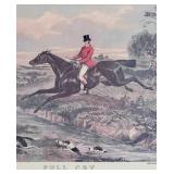 Pair of Horse Hunting Scene Prints by H F Dendy Sadler with COA