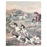 Pair of Framed Vintage Hunting Prints - "The Death" & "Returning From The Hunt" with COA