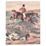 Pair of Framed Vintage Hunting Prints - "The Death" & "Returning From The Hunt" with COA