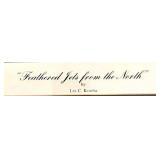 "Feathered Jets from the North" by Les C. Kouba Framed Print