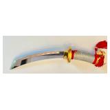 Decorative German-Made Genghis Khan Replica Dragon Handle Tanto Dagger with Display Case