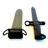 Collection of 3 Military-Style Knives with Sheaths and 