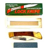 Collection of 5 Knives with Sheaths Including Barlow and Decorated Handles