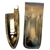 Collection of 5 Knives with Sheaths Including Barlow and Decorated Handles