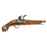 Decorative Vintage Denix Replica Flintlock Pistol and a Scabbard