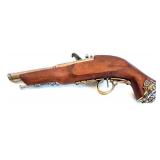 Decorative Vintage Denix Replica Flintlock Pistol and a Scabbard