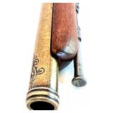 Decorative Vintage Denix Replica Flintlock Pistol and a Scabbard