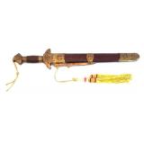 Decorative Vintage Denix Replica Flintlock Pistol and a Scabbard