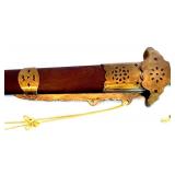 Decorative Vintage Denix Replica Flintlock Pistol and a Scabbard