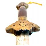 Decorative Vintage Denix Replica Flintlock Pistol and a Scabbard