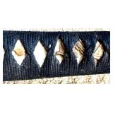 Decorative Katana Sword with Dragon Motif and Black Sheath