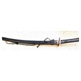Decorative Katana Sword with Dragon Motif and Black Sheath
