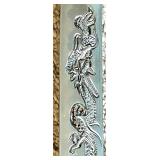 Decorative Katana Sword with Dragon Motif and Black Sheath