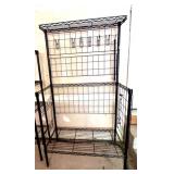 Set of 2 Wire Shelving and Rack Units