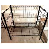 Set of 2 Wire Shelving and Rack Units