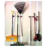 Collection of Outdoor and Garden Tools including Snow Pusher, Rotary Cultivator, a Bodum Fyrkat Charcoal Grill and More